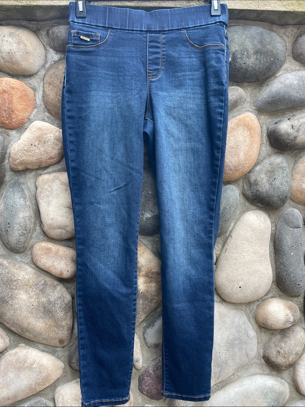Nine West Heidi Pull-On Skinny Dark Wash Jeans Size 8